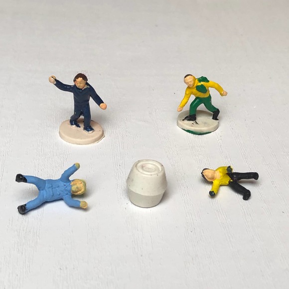 Vintage Painted Miniatures Minis Tiny Hikers Men Figurines for Crafts & Models - Picture 2 of 7